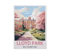 1000 Pièces Puzzles Drôles，Lloyd Park, Walthamstow, Angleterre，Adultes Puzzle en Bois Image, Adulte Après Le Travail Soulager Le Stress Jouets（75x50cm）-T26