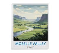 1000 Pièces Puzzles Drôles,Poster de Voyage Vintage Vallée de la Moselle Allemagne,Adultes Puzzle en Carton, Jouets Éducatifs pour Enfants Joli Cadeau(75x50cm)-A97