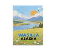1000 Pièces Puzzles Drôles，Wasilla Alaska，Adultes Puzzle en Papier Image, Adulte Après Le Travail Soulager Le Stress Jouets（38x26cm）-HL12