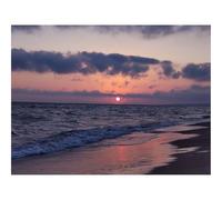 1000 Pieces Puzzles en Bois pour Adultes-Mer,Plage,Coucher de Soleil,Vagues,Horizon 70x50cm