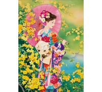 1000 Pièces Puzzles - Japanese Geishas Vintage Paintings - pour Décoration d'art Mural - Jeu De Défi pour Adultes - Famille Fun Challenge Jouets Gifts Sq185Zy CYQFEZ