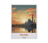 1000 Pièces Puzzles pour Adultes,Affiche de Voyage Vintage de Dabi en Arabie,Enfants Papier Puzzle Jeu Éducatif Jouets Éducatifs(38x26cm)-BI44