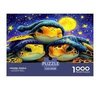 1000 Pièces Puzzles pour Adultes Aimer Les Tortues Animaux Marins, Jeu Impossible, Décoration De La Maison, Adulte Classique Puzzle, pour Adultes Enfants 52x38cm/1000pcs