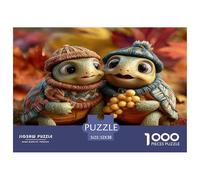 1000 Pièces Puzzles pour Adultes Aimer Les Tortues Animaux Marins, Jeu Impossible, Décoration De La Maison, Adultes 14 Ans Et Plus 52x38cm/1000pcs