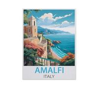 1000 Pièces Puzzles pour Adultes，Amalfi, Italie，Enfants Papier Puzzle Jeu Éducatif Jouets Éducatifs（50x70cm）-J19