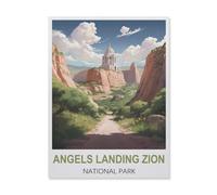 1000 Pièces Puzzles pour Adultes，Angels Landing Parc National de Zion，Défi Puzzles pour Enfants Éducation Jouets Jeu pour Bricolage Décoration Murale（38x26cm）-ID45