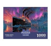 1000 Pièces Puzzles pour Adultes Art Retro Ship, Titanic, Jeu Impossible, Adultes 14 Ans Et Plus, Familiale Décoration Murale Cadeau, Adulte Classique Puzzle 52x38cm/1000pcs