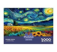 1000 Pièces Puzzles pour Adultes Art Tournesol Plante, Jeu Impossible, Décoration De La Maison, Adulte Classique Puzzle, pour Adultes Enfants 70x50cm/1000pcs