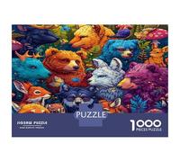 1000 Pièces Puzzles pour Adultes Divers Animaux, Monde Animal, Jeu Impossible, Adultes 14 Ans Et Plus, Familiale Décoration Murale Cadeau, Adulte Classique Puzzle 70x50cm/1000pcs