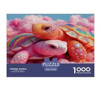 1000 Pièces Puzzles pour Adultes Enfants Aimer Les Tortues Animaux Marins, Casse-tête Impossible Dur Difficile, pour Adultes Enfants, Qualité Supérieure 70x50cm/1000pcs