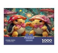 1000 Pièces Puzzles pour Adultes Enfants Animaux Marins Aimer Les Tortues, Casse-tête Impossible Dur Difficile, Adulte Classique Puzzle, 14 Ans Et Plus 70x50cm/1000pcs