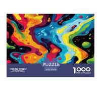 1000 Pièces Puzzles pour Adultes Enfants Graffiti psychédélique Modèles artistiques, Casse-tête Impossible Dur Difficile, Adultes 14 Ans Et Plus, Adulte Classique Puzzle 70x50cm/1000pcs