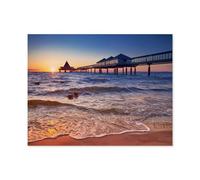 1000 Pièces Puzzles pour Adultes Enfants，Pont Maritime de Heringsdorf sur l’île d’Usedom，Puzzles pour Enfants Jouets Éducatifs Jeu Puzzles 1000 Pièces（38x26cm）-P92