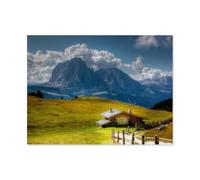 1000 Pièces Puzzles pour Adultes，Langkofel - Alpage Cisles - Gröden，Enfants Bois Puzzle Jeu Éducatif Jouets Éducatifs（75x50cm）-AP45