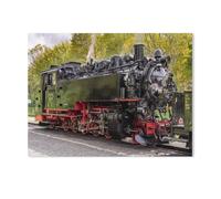 1000 Pièces Puzzles pour Adultes，Locomotive à Vapeur，Puzzles pour Enfants Jouets Éducatifs Jeu Bois Matériel HD Impression Affiche Bricolage（75x50cm）-AE35