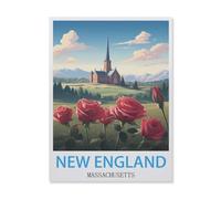 1000 Pièces Puzzles pour Adultes,Nouvelle-Angleterre Massachusetts,Puzzles pour Enfants Jouets Éducatifs Jeu Papier Matériel HD Impression Affiche Bricolage(50x70cm)-FH91