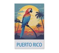 1000 Pièces Puzzles pour Adultes,Poster de Voyage Vintage Porto Rico,Défi Puzzles pour Enfants Éducation Jouets Jeu pour Bricolage Décoration Murale(50x70cm)-F59