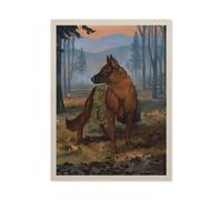 1000 Pièces Puzzles pour Adultes Puzzle，Affiche de Voyage Vintage avec Petits Animaux，Enfant Bois Matériel Intellectua Famille Jeux Anti-Stress Jouet Bricolage Cadeau d'anniversaire（75x50cm）-AJ91