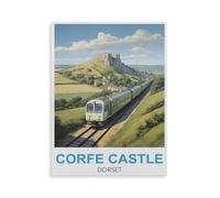 1000 Pièces Puzzles pour Adultes Puzzle，Château de Corfe, Dorset，Enfant PaperMaterial Intellectua Jeux De Famille Stress Reliever Jouet DIY Cadeau d'anniversaire（50x70cm）-GY18