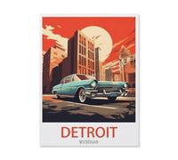1000 Pièces Puzzles pour Adultes Puzzle，Detroit Michigan，Enfant PaperMaterial Intellectua Jeux De Famille Stress Reliever Jouet DIY Cadeau d'anniversaire（50x70cm）-S77