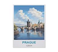 1000 Pièces Puzzles pour Adultes Puzzle，Prague République Tchèque，Enfant PaperMaterial Intellectua Jeux De Famille Stress Reliever Jouet DIY Cadeau d'anniversaire（38x26cm）-IB83