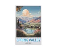 1000 Pièces Puzzles pour Adultes,Spring Valley, Californie,Puzzles pour Enfants Jouets Éducatifs Jeu Papier Matériel HD Impression Affiche Bricolage(50x70cm)-GI31