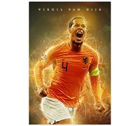 1000 pièces Puzzles pour Ligue européenne Virgil Van Dijk Star du football Adultes Enfants Puzzle Jouet dagogique jeu 1000 Piece 29.5x19.6inch(75x50cm) Sans Cadre