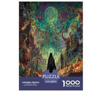 1000 Pièces Réalité Divine Psychédélique Puzzle Amusant Jeu De Société Adulte Activités Familiales Stimulantes Le Pilgrim Casse-tête Qualité Premium pour Adultes 52x38cm/1000pcs