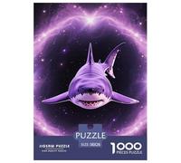 1000 Pièces Requin Puzzles Jeu De Puzzle Activités Familiales Stimulantes Féroces bêtes de mer Casse-tête Qualité Premium pour Adultes Et Enfants 38x26cm/1000pcs