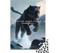 1000 pièces Rien n'est facile pour les adultes Puzzles difficiles pour adultes Puzzles amusants pour les familles 1000 pièces (38x26 cm)