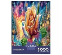 1000 Pièces Rose Magique Jigsaw Puzzle Jeu Difficile pour Les Fleurs Brillantes Puzzle Jouet Éduchatif Idées Cadeaux pour Adultes Et Enfants À Partir De 12 Ans 52x38cm/1000pcs