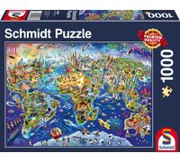 1000 pièces Schmidt Jeux Puzzle Découvrir notre monde 58288
