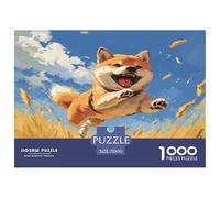 1000 Pièces Shiba Inu Mignon Puzzles Jeu De Société Adulte Pièces Parfaitement Assorties Chien Casse-tête Puzzle De Qualité Supérieure pour Adultes 70x50cm/1000pcs