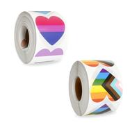 1000 PièCes Stickers Arc En Ciel 9 ModèLes Autocollant AdhéSif Puissant Pride Accessories Pour Appareils éLectroniques, Bouteilles D'Eau, Tissus Et Vitres De Voiture