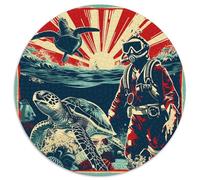 1000 Pièces Tortue Puzzles Jeu De Société Adulte Activités Familiales Stimulantes Pop Art Casse-tête Qualité Premium pour Adultes 1000pcs (67.5x67.5cm)