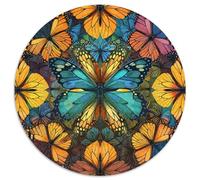 1000 Pièces Un Kaleidoscope de Papillons Papier Puzzle Jeu De Société Adulte Pièces Parfaitement Assorties Insectee Casse-tête Qualité Premium pour Adultes 1000pcs (67.5x67.5cm)