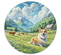 1000 Pièces Vallhund suédois Papier Puzzle Jeu De Puzzle Activités Familiales Stimulantes Cute Animaux Casse-tête Qualité Premium pour Adultes ET Enffourmis 1000pcs (67.5x67.5cm)