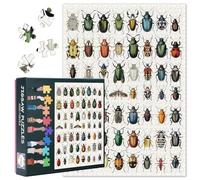 1000 pièces Vintage Collection Divers Coléoptères Puzzles pour Adultes Insectes Défis Puzzle pour Adultes Œuvres d'art Décoration Puzzle Intelligence pour Familles Jeux d'intérieur 50 cm x 70 cm