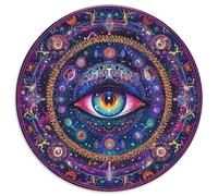 1000 Pièces Yeux Frais Puzzles Divertissement Créatif Pièces Parfaitement Assorties Les Yeux du Divin Puzzles Classiques Qualité Premium pour Adultes 1000pcs (67.5x67.5cm)