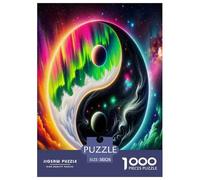 1000 Pièces Yin-Yang Papier Puzzle Jeu De Puzzle Pièces Parfaitement Assorties Style Chinois Casse-tête Qualité Premium pour Adultes Et Enfants 38x26cm/1000pcs