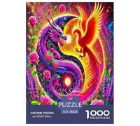 1000 Pièces Yin-Yang Puzzle Amusant Divertissement Créatif Pièces Parfaitement Assorties Style Chinois Casse-tête Qualité Premium pour Adultes 38x26cm/1000pcs