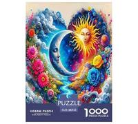 1000 Pièces Yin-Yang Puzzles Jeu De Société Adulte Activités Familiales Stimulantes Style Chinois Casse-tête Qualité Premium pour Adultes Et Enfants 52x38cm/1000pcs