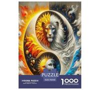 1000 Pièces Yin-Yang Puzzles Jeu De Société Adulte Style Chinois Casse-tête Activités Familiales Stimulantes Qualité Premium pour Adultes 70x50cm/1000pcs