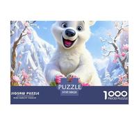 1000 PiècesOurs Pièce JigsawCute Adorable and Domineering Animals Puzzles pour Adultes avec Adultes 12 Ans Et Plus Brainteasing Le Défi Est Difficile Cadeaux Décoration Maison38x26cm/1000pcs