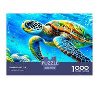 1000 PièceTortue de mer Décoration PuzzleThe Spirit of The Sea Has A Long Lifespan Puzzles pour Adultes avec Adultes 12 Ans Et Plus Brainteasing Le Défi Est Difficile Cadeaux Décoration Maison70x50c