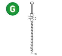 1000 POINTES 20° 38 X 120 TORSADÉES GALVA - ALSAFIX - 20381207