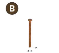 1000 Pointes en bois Lignoloc® 47 x 58 avec tête - 16S4758WT