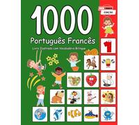 1000 Português Francês Livro Ilustrado com Vocabulário Bilíngue