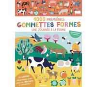 1000 premières gommettes formes - Une journée à la ferme - Nadia Taylor - Auzou Philippe Eds - broché - Document jeunesse