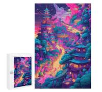 1000 puzzles pour adolescents Enchanted Mountain Village puzzles pour adolescents: jeux de détente, cadeaux amusants et humoristiques pour réduire le stress, 1000 pièces